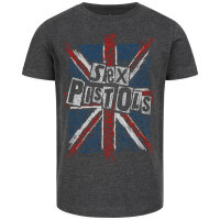 Sex Pistols (Union Jack) - Kinder T-Shirt, charcoal, mehrfarbig, 116