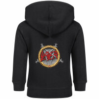 Slayer (Pentagram) - Baby zip-hoody, black, multicolour, 80/86