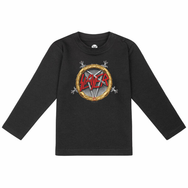 Slayer (Pentagram) - Baby Longsleeve, schwarz, mehrfarbig, 80/86