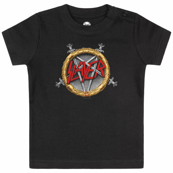 Slayer (Pentagram) - Baby T-Shirt, schwarz, mehrfarbig, 56/62