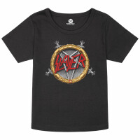 Slayer (Pentagram) - Girly Shirt, schwarz, mehrfarbig, 116