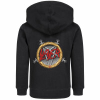 Slayer (Pentagram) - Kids zip-hoody, black, multicolour, 104