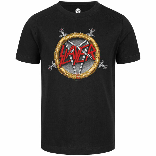 Slayer (Pentagram) - Kinder T-Shirt, schwarz, mehrfarbig, 104
