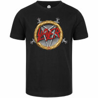 Slayer (Pentagram) - Kinder T-Shirt, schwarz, mehrfarbig, 116