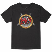 Slayer (Pentagram) - Kinder T-Shirt, schwarz, mehrfarbig, 152