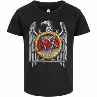 Slayer (Silver Eagle) - Girly Shirt, schwarz, mehrfarbig,...