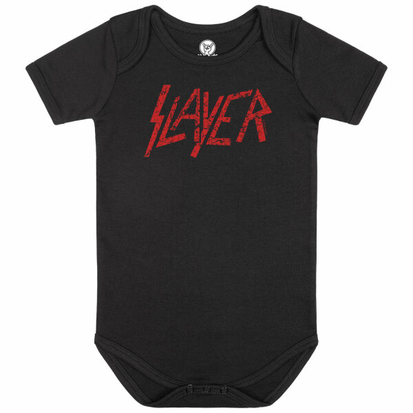 Slayer (Logo) - Baby bodysuit, black, red, 68/74