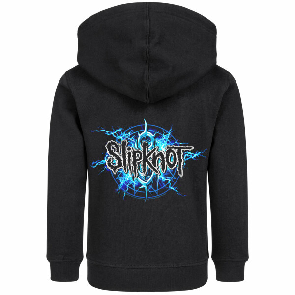 Slipknot (Electric Blue) - Kids zip-hoody, black, multicolour, 140