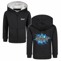 Slipknot (Electric Blue) - Kids zip-hoody, black, multicolour, 140