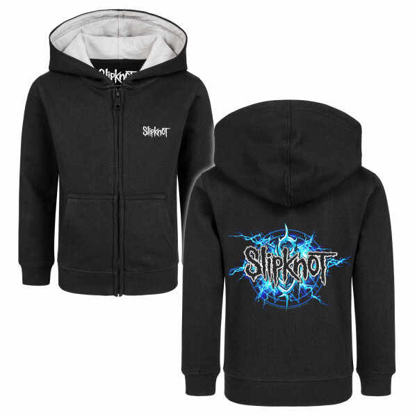 Slipknot (Electric Blue) - Kids zip-hoody, black, multicolour, 92