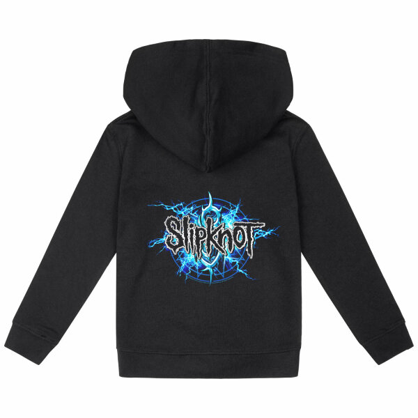 Slipknot (Electric Blue) - Kinder Kapuzenjacke, schwarz, mehrfarbig, 92