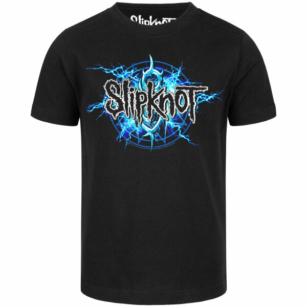 Slipknot (Electric Blue) - Kinder T-Shirt, schwarz, mehrfarbig, 128