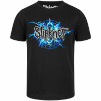 Slipknot (Electric Blue) - Kinder T-Shirt, schwarz, mehrfarbig, 140
