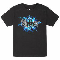 Slipknot (Electric Blue) - Kinder T-Shirt, schwarz, mehrfarbig, 152