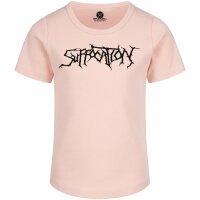 Suffocation (Logo) - Girly Shirt, hellrosa, schwarz, 104
