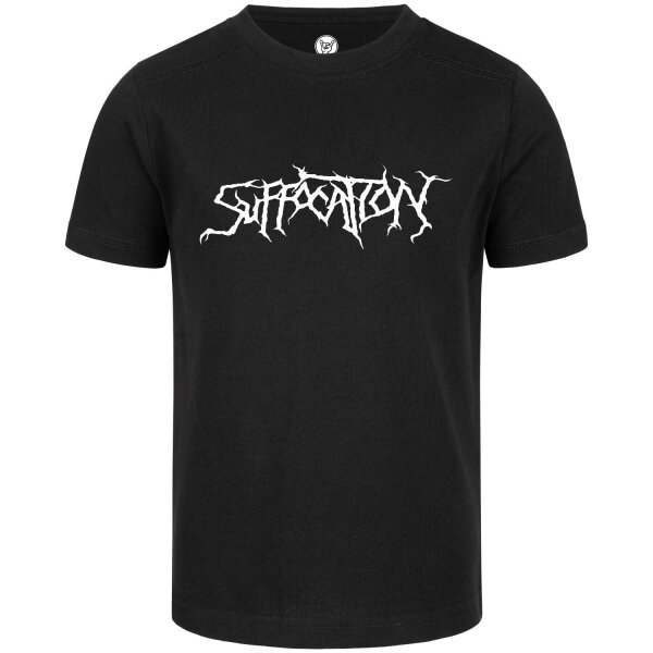 Suffocation (Logo) - Kinder T-Shirt, schwarz, weiß, 104