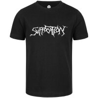 Suffocation (Logo) - Kinder T-Shirt, schwarz, weiß,...