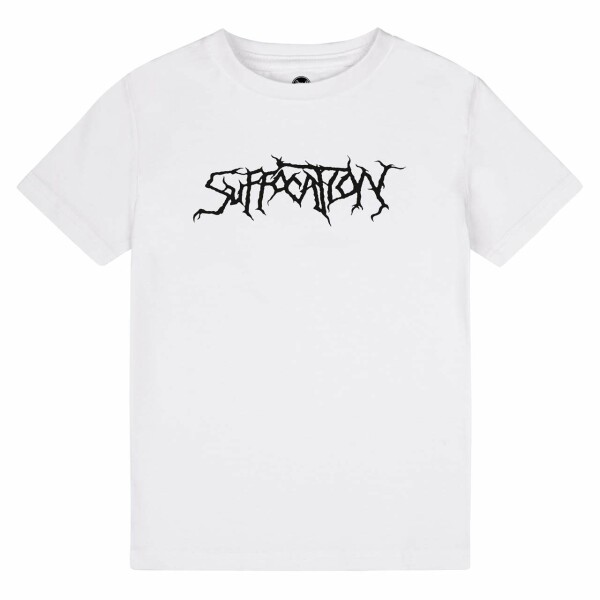 Suffocation (Logo) - Kids t-shirt, white, black, 104