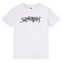 Suffocation (Logo) - Kids t-shirt, white, black, 104