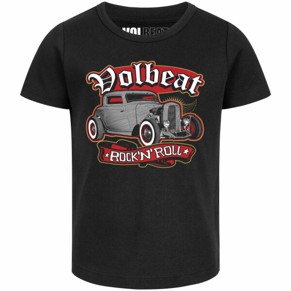 Volbeat (Rock n Roll) - Girly shirt, black, multicolour, 140