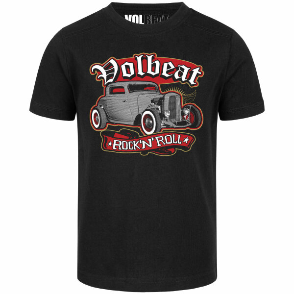 Volbeat (Rock n Roll) - Kinder T-Shirt, schwarz, mehrfarbig, 116