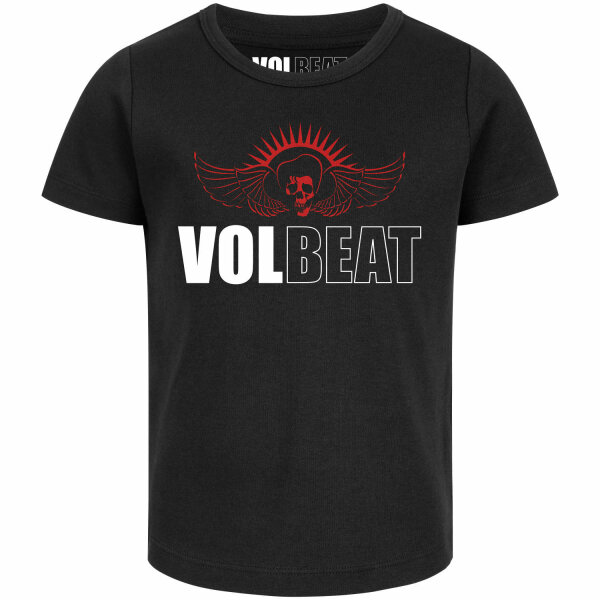 Volbeat (SkullWing) - Girly shirt, black, red/white, 104