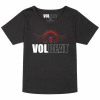 Volbeat (SkullWing) - Girly Shirt, schwarz, rot/weiß, 104