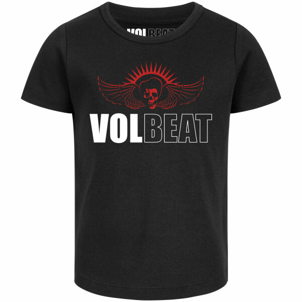 Volbeat (SkullWing) - Girly shirt, black, red/white, 140