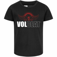 Volbeat (SkullWing) - Girly shirt - black - red/white - 140