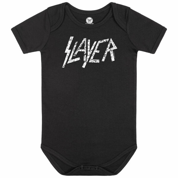 Slayer (Logo) - Baby Body, schwarz, weiß, 56/62