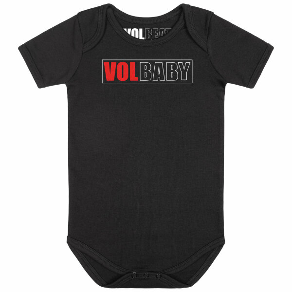Volbeat (VolBaby) - Baby bodysuit, black, red/white, 56/62