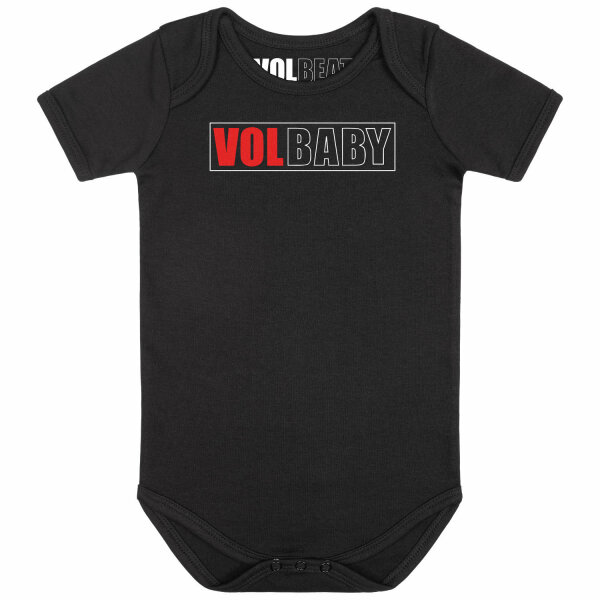 Volbeat (VolBaby) - Baby Body, schwarz, rot/weiß, 80/86