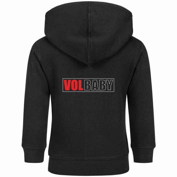 Volbeat (VolBaby) - Baby zip-hoody, black, red/white, 56/62