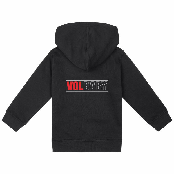 Volbeat (VolBaby) - Baby zip-hoody, black, red/white, 56/62