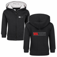 Volbeat (VolBaby) - Baby zip-hoody - black - red/white -...