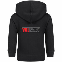 Volbeat (VolBaby) - Baby Kapuzenjacke, schwarz, rot/weiß, 56/62