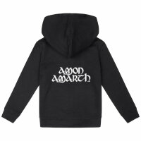 Amon Amarth (Logo) - Kinder Kapuzenjacke, schwarz, weiß, 104