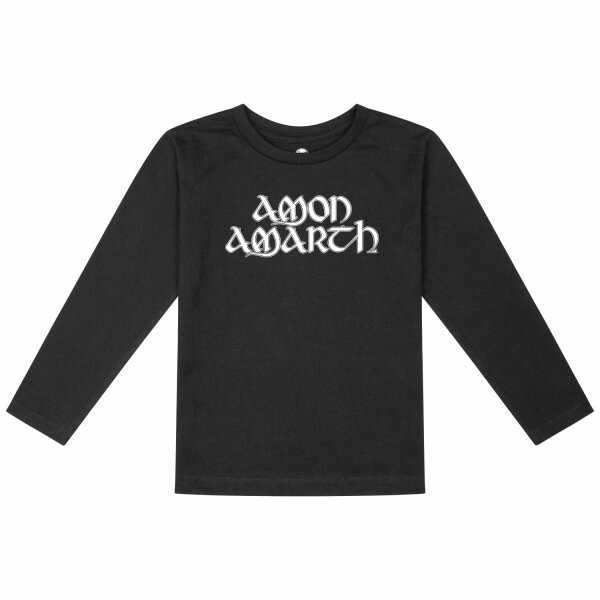 Amon Amarth (Logo) - Kids longsleeve, black, white, 104