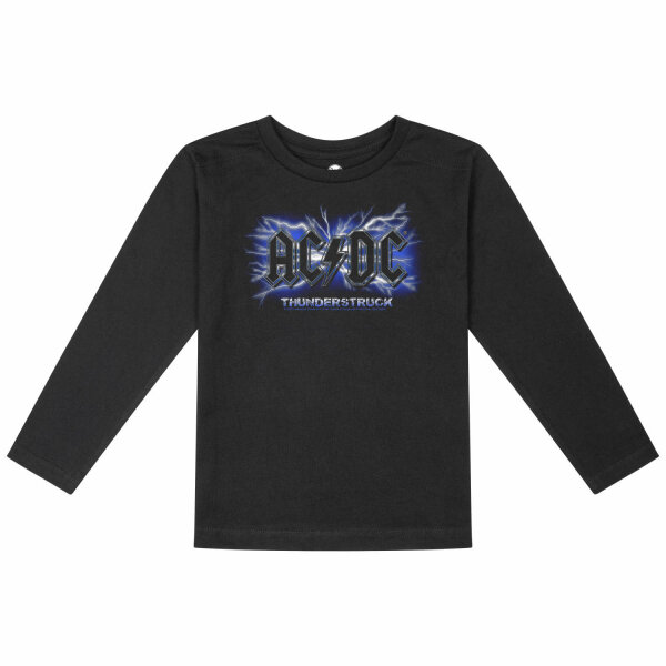 AC/DC (Thunderstruck) - Kinder Longsleeve, schwarz, mehrfarbig, 140