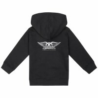 Aerosmith (Logo Wings) - Baby Kapuzenjacke, schwarz, weiß, 68/74