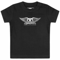 Aerosmith (Logo Wings) - Baby T-Shirt - schwarz -...