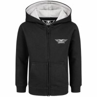 Aerosmith (Logo Wings) - Kids zip-hoody, black, white, 140