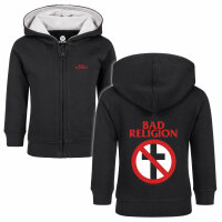 Bad Religion (Cross Buster) - Baby Kapuzenjacke, schwarz, rot/weiß, 56/62