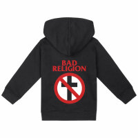 Bad Religion (Cross Buster) - Baby zip-hoody, black, red/white, 56/62