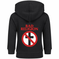 Bad Religion (Cross Buster) - Baby Kapuzenjacke, schwarz, rot/weiß, 68/74