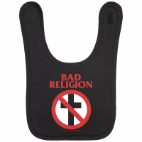 Bad Religion (Cross Buster) - Baby bib, black, red/white, one size