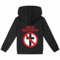 Bad Religion (Cross Buster) - Kinder Kapuzenjacke, schwarz, rot/weiß, 104