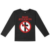 Bad Religion (Cross Buster) - Kinder Longsleeve, schwarz, rot/weiß, 104