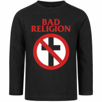 Bad Religion (Cross Buster) - Kinder Longsleeve, schwarz, rot/weiß, 116