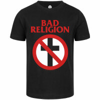 Bad Religion (Cross Buster) - Kinder T-Shirt, schwarz, rot/weiß, 164